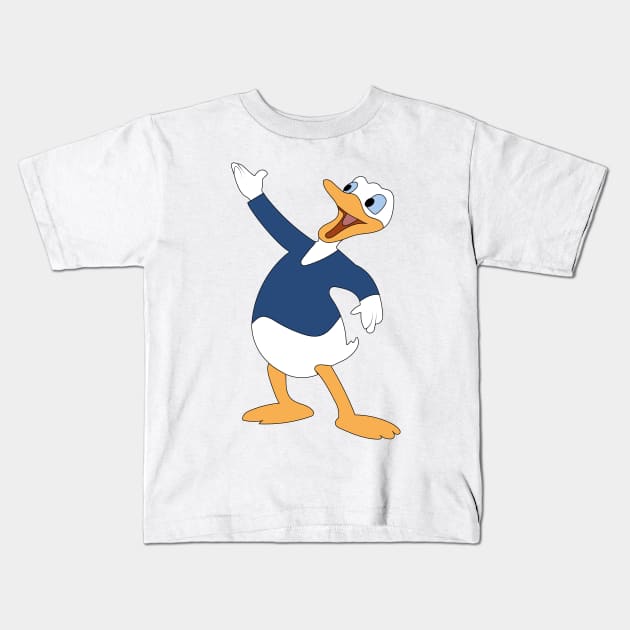 Donald Duck Kids T-Shirt by InskiyStyle